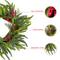 Glitzhome® 14"D Christmas Mini PE Wreath with Pinecones and Red Berries Set